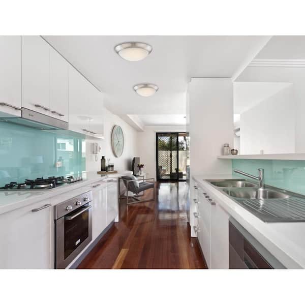 16-Watt Brushed Nickel Integrated LED Flush Mount