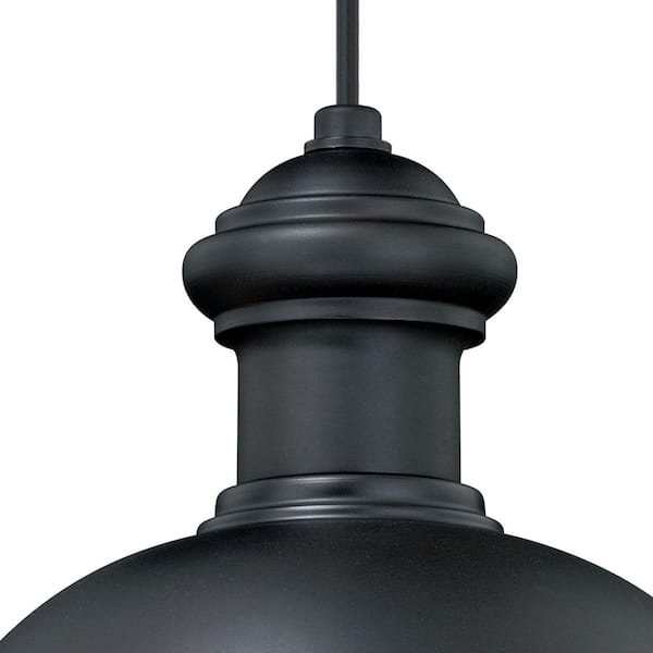Franklin 1-Light Bronze Farmhouse Outdoor Barn Dome Pendant