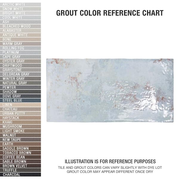 Biarritz Blue 3 in. x 6 in. Ceramic Wall Tile (5.72 sq. ft./Case)