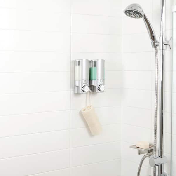 Aviva 2 Dispenser in Satin Silver