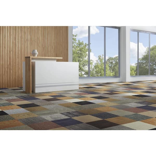 Versatile Assorted Residential/Commercial 24 in. x 24 in. Peel and Stick Carpet Tile (10 Tiles/Case) (40 sq. ft.)