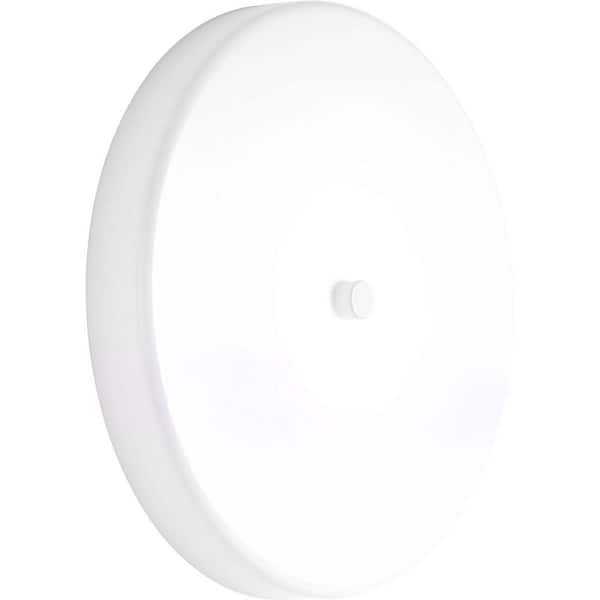 12 in. Beyond Collection 1-Light Brushed Nickel LED Flush Mount