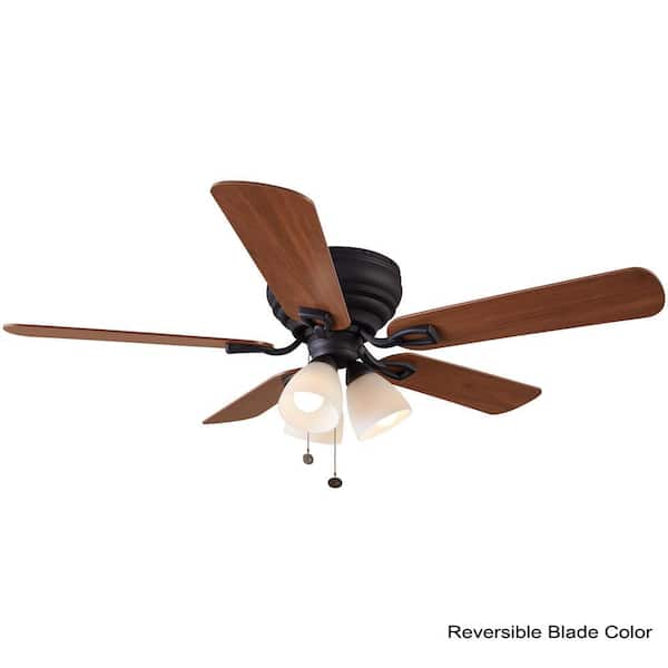 Blair 52 in. LED Indoor Oil-Rubbed Bronze Ceiling Fan with Light Kit