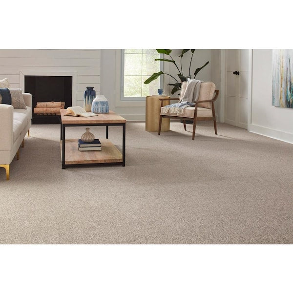 Still in Love II Young Love Grey 54 oz. Blend Texture Installed Carpet