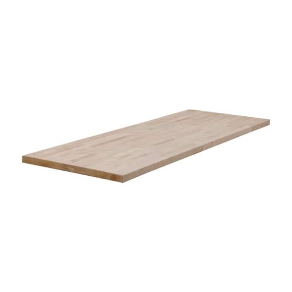6 ft. L x 25 in. D Unfinished Birch Butcher Block Countertop in With Standard Edge