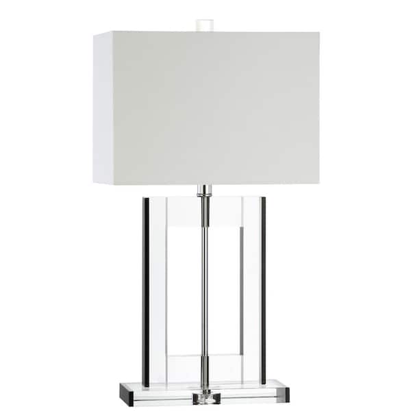 Parish 26 in. Clear/Black Crystal Table Lamp