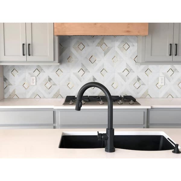 Verona Gold Pattern 12 in. x 12 in. Honed Stone Floor and Wall Tile (0.98 sq. ft./Each)