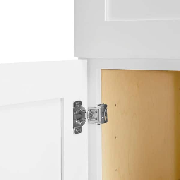 Avondale 18 in. W x 24 in. D x 84 in. H Ready to Assemble Plywood Shaker Pantry Kitchen Cabinet in Alpine White