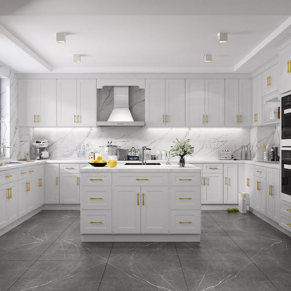 Shaker Style Ready To Assemble Stock Wall Kitchen Cabinet (33 in. W x 15 in. H x 24 in. D)