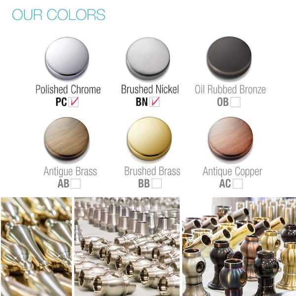 Endura Tal Counter-Mounted Soap Dispenser in Polished Chrome