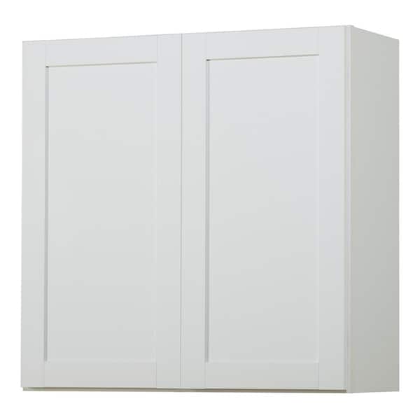 Westfield Feather White Assembled Wall Kitchen Cabinet (30 in. W x 12 in. D x 30 in. H)