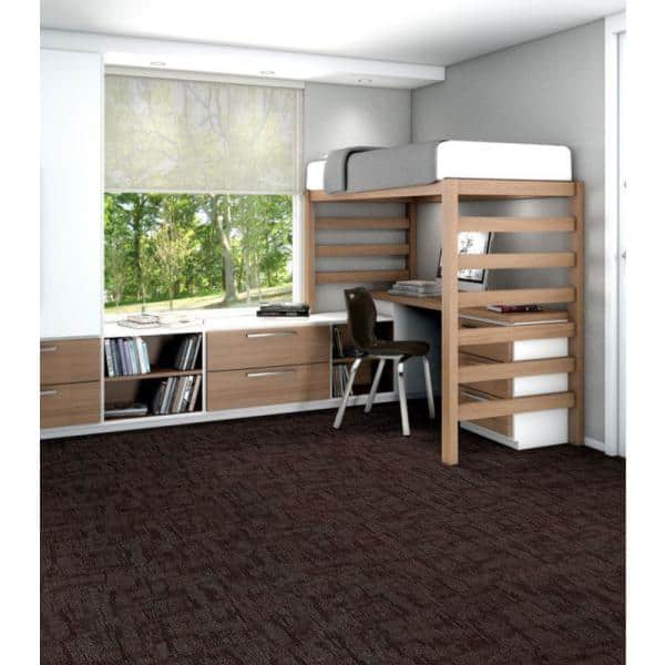 Oneida Red Commercial 24 in. x 24 Glue-Down Carpet Tile (20 Tiles/Case) 80 sq. ft.