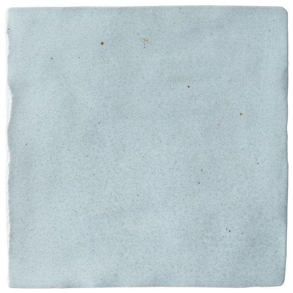 Kingston Sky Blue 4 in. x 4 in. Glazed Ceramic Wall Tile (5.38 sq. ft./case)