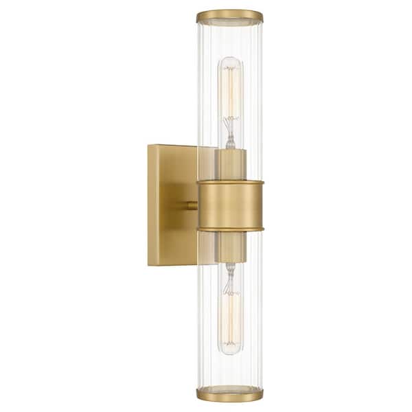 Bryony 2-Light Aged Brass Sconce