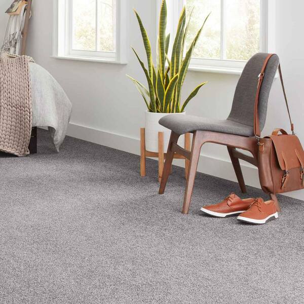 Tides Edge  - Sentinel - Gray 50 oz. Triexta Texture Installed Carpet