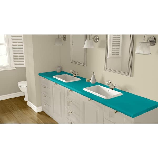 5 ft. x 12 ft. Laminate Sheet in Ocean with Matte Finish