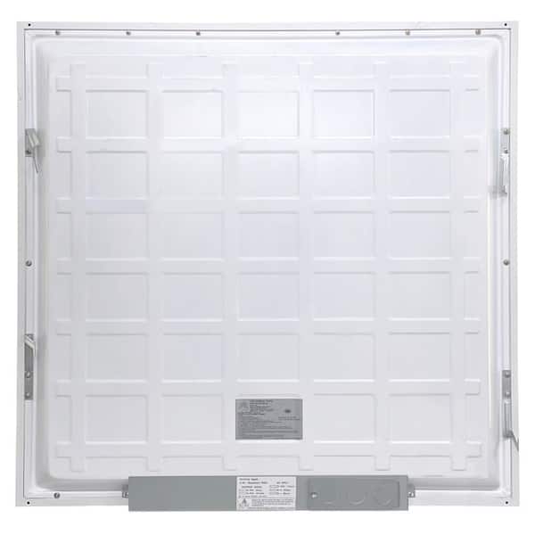 Designer Troffers Pixel Square Series 2 ft.x 2 ft. 5000 Lumens Integrated LED Flat Panel Light at 40-Watt 4000K (6-Pack)