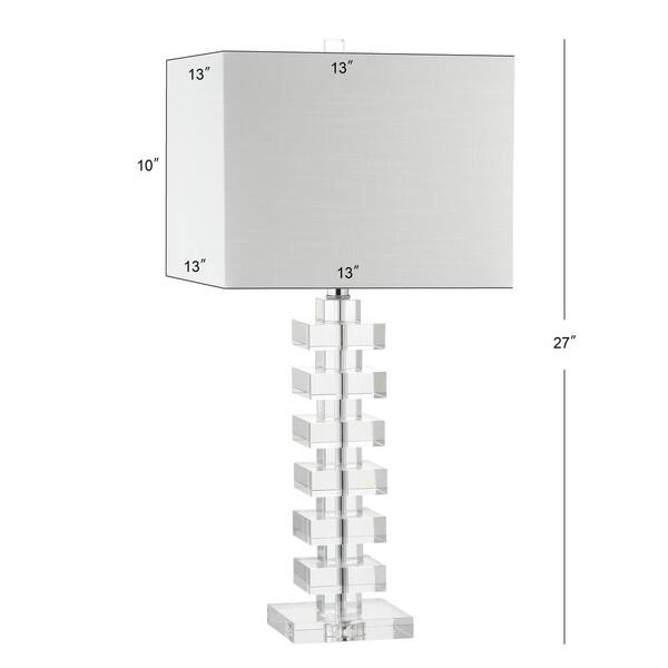June 28 in. Clear Crystal Table Lamp