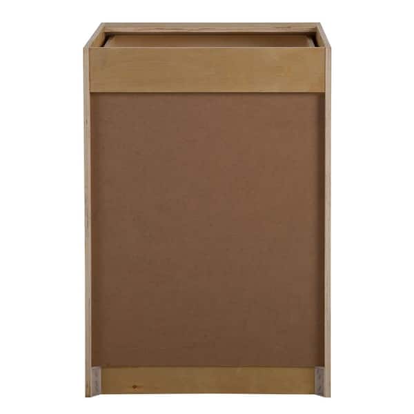 Cambridge White Plywood Assembled Base Kitchen Cabinet with 3-Soft Close Drawers (24 in. W x 24.5 in. D x 34.5 in. H)