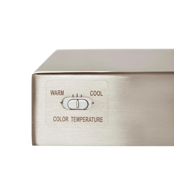 Eldridge 24 in. 1-Light Brushed Nickel LED Bathroom Vanity Light Bar