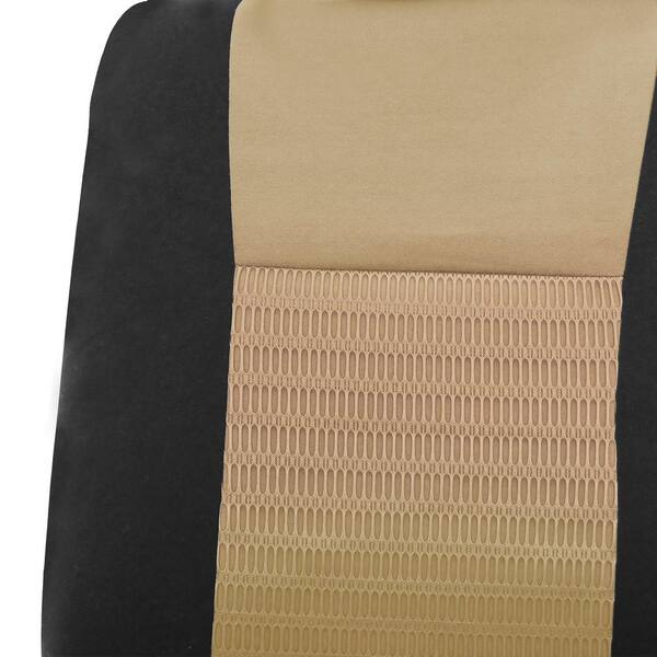Fabric 47 in. x 23 in. x 1 in. Deluxe 3D Air Mesh Full Set Seat Covers