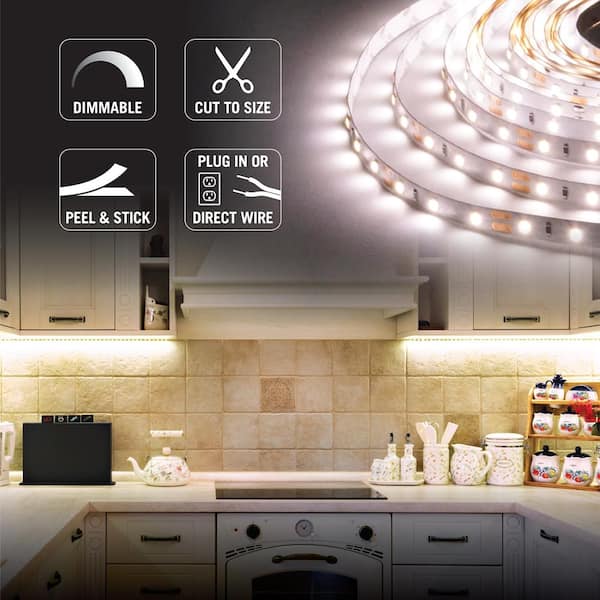 RibbonFlex Home 16 ft. AC Dimmable LED Tape Light Kit