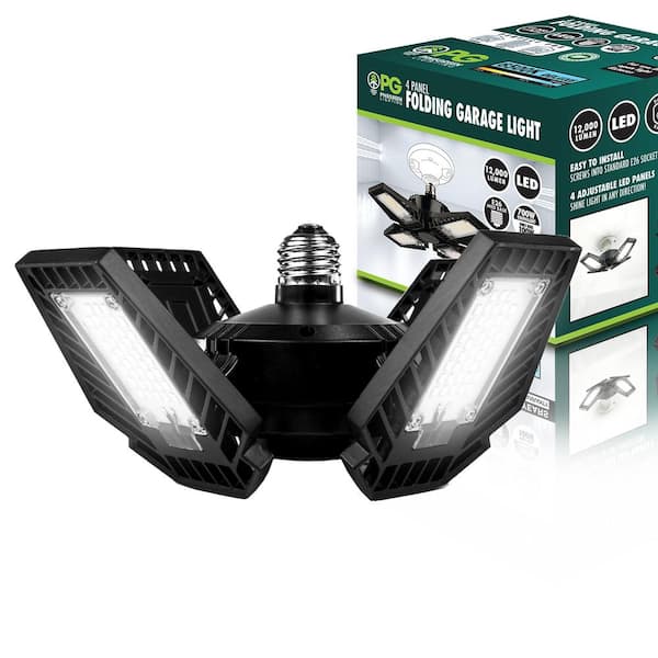 700-Watt Equivalent 12,000 Lumens LED 4-Panel Garage E26 Bulb 6500K Deluxe Daylight
