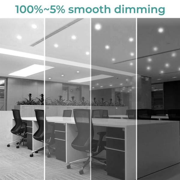 6 in. Canless 5000K Daylight 12W 1050 Lumens Thin New Construction Integrated LED Recessed Light Kit Wet Rated (24-Pack)