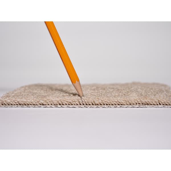 Next Level - Rise - Beige 25 oz. SD Polyester Pattern Installed Carpet