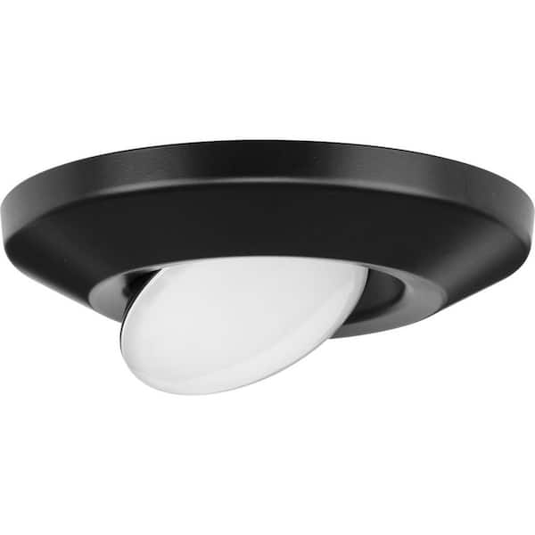 Intrinsic Collection 7.25 in. Black Flush Mount LED Adjustable Eyeball Ceiling Fixture