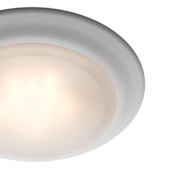 Vanowen 7.5 in. White Integrated LED Miniature Disk Flush Mount Ceiling Light Fixture with Acrylic Shade