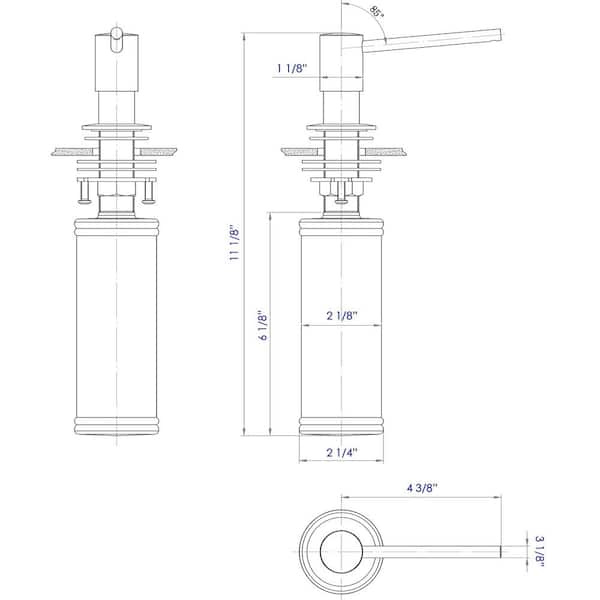 Soap Dispenser in Brushed Stainless Steel