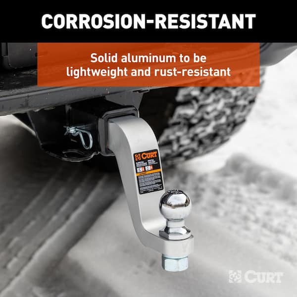 Aluminum Ball Mount (2 Shank, 8,000 lbs., 6 Drop, 8-1/2 L)