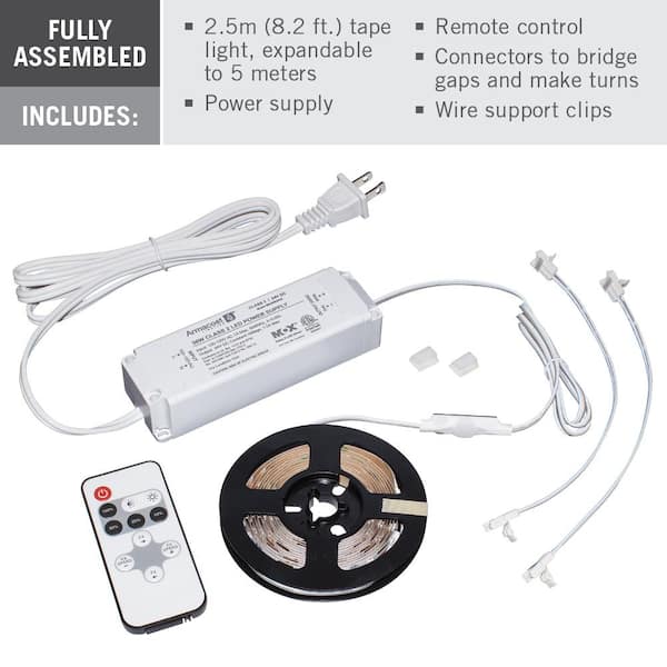 8.2 ft. (2.5 m) RibbonFlex PRO Warm White Tape Light Kit with Remote