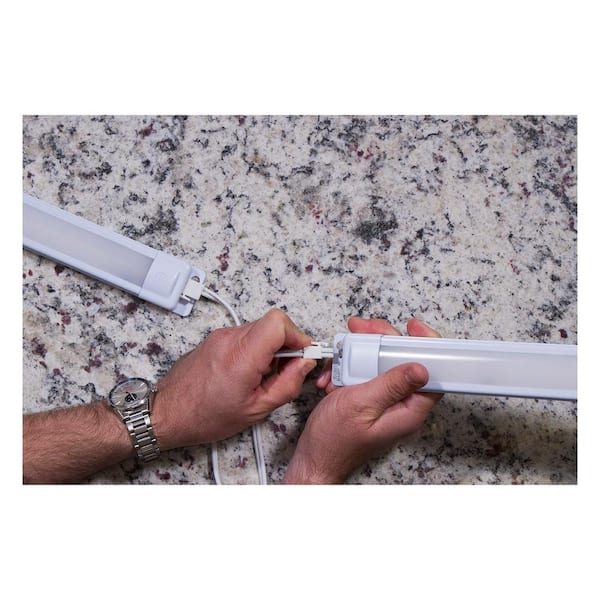 Premium Plug-In 36 in. LED White Under Cabinet Light, Linkable