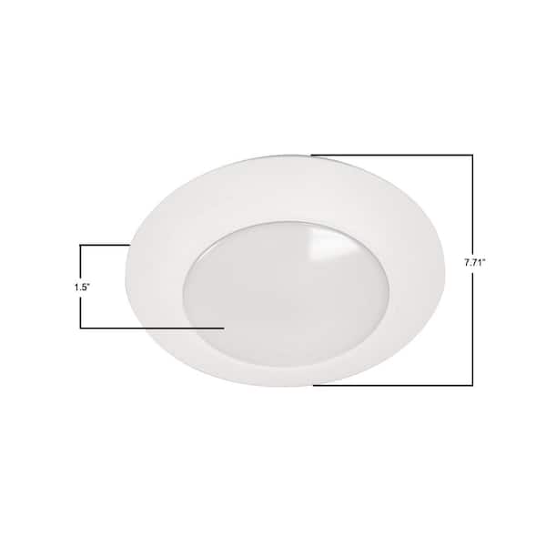 HLC 6 in. 3000K Integrated LED Recessed Light Trim (6-Pack)