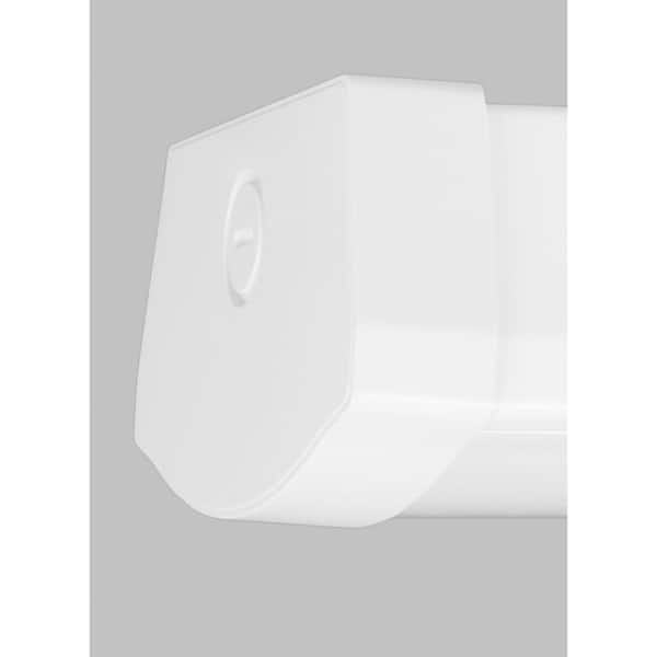 Drop Lens LED 24 in. Linear Integrated LED Flush Mount with Frosted Textured Acrylic Lens