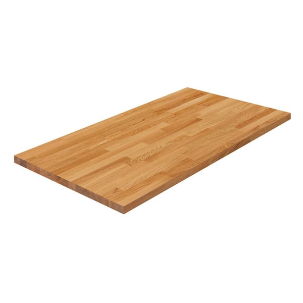 4 ft. L x 25 in. D Finished Engineered Oak Butcher Block Countertop
