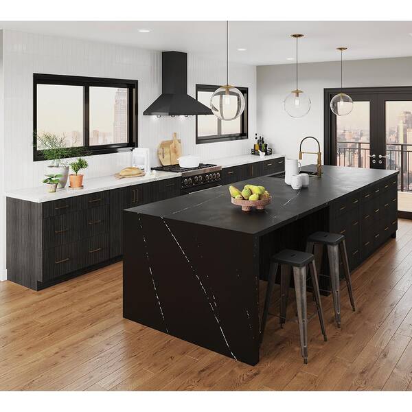 Designer Series Edgeley Assembled 24x42x12.25 in. Diagonal Wall Kitchen Cabinet in Thunder