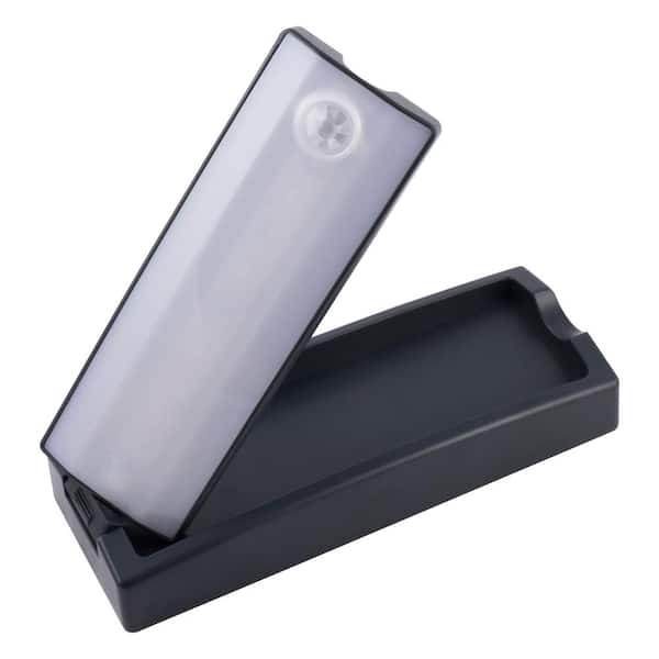 Battery Operated Motion-Sensing Black LED Task Night Light