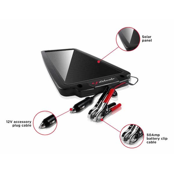 Schumacher Automotive 12-Volt 2.4-Watt Solar Battery Maintainer (2-Pack Bundle)