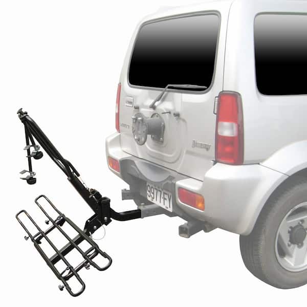 4-Bike Hitch-Mounted Steel Tray Bicycle Rack