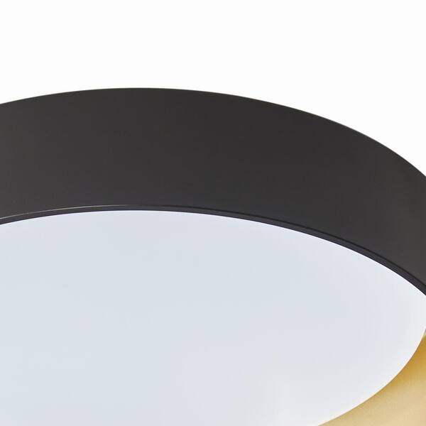 17.71 in. 1-Light Creative Design Simple Drum 25-Watt Integrated LED Flush Mount Ceiling Lighting