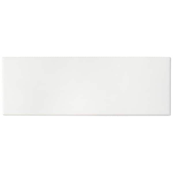 Barnet White 3 in. x 9 in. x 10mm Matte Ceramic Subway Wall Tile (30 pieces / 5.16 sq. ft. / box)