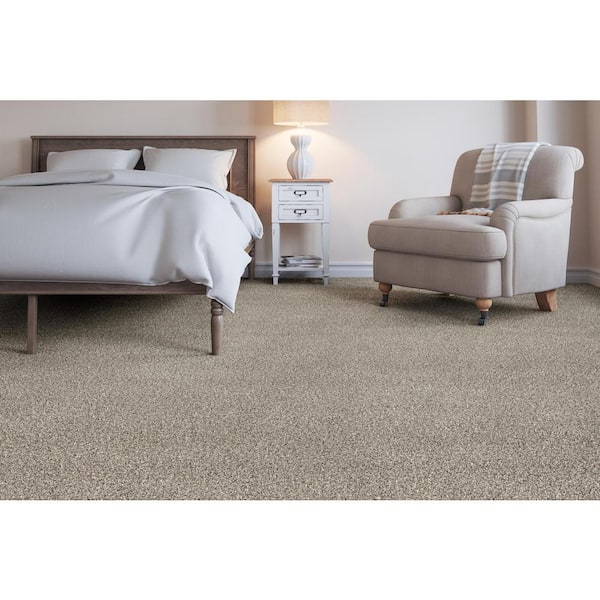 Trendy Threads I - Classy - Gray 40 oz. SD Polyester Texture Installed Carpet