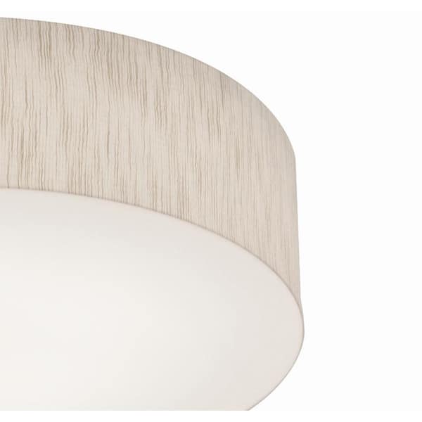 Anton 18-Watt Integrated LED Flushmount with Jute Shade