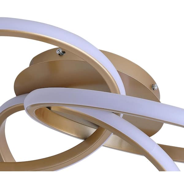 20.47 in. 1-Light Modern Linear Integrated LED Flush Mount Ceiling Lighting Fixtures