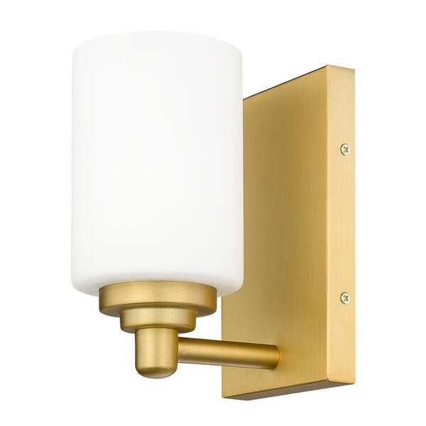Soledad 1-Light Brushed Gold Wall Sconce