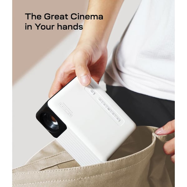 1920 x 1080 Resolution HD LCD Portable Mini Projector with 60 Lumens