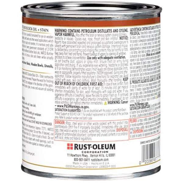 1 Pint Butcher Block Oil in Ebony (4 Pack)